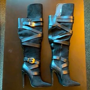 Just Fab Geraldine Over the Knee Stiletto Boots